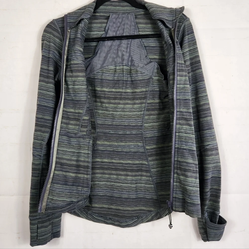 Lululemon Define Jacket Space Dye Dark Slate Fatigue Green Size 4